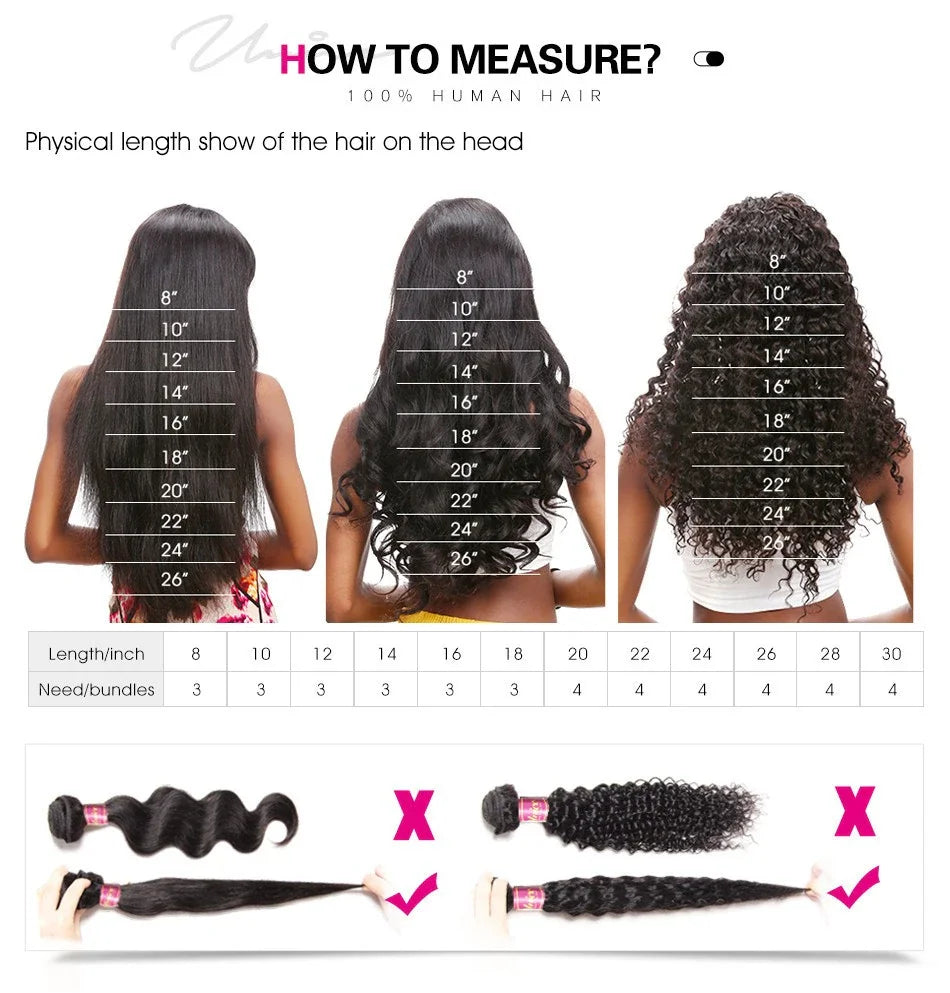 100% Human Hair, Brown Balayage Straight Human Hair 3pc Sew in Bundles