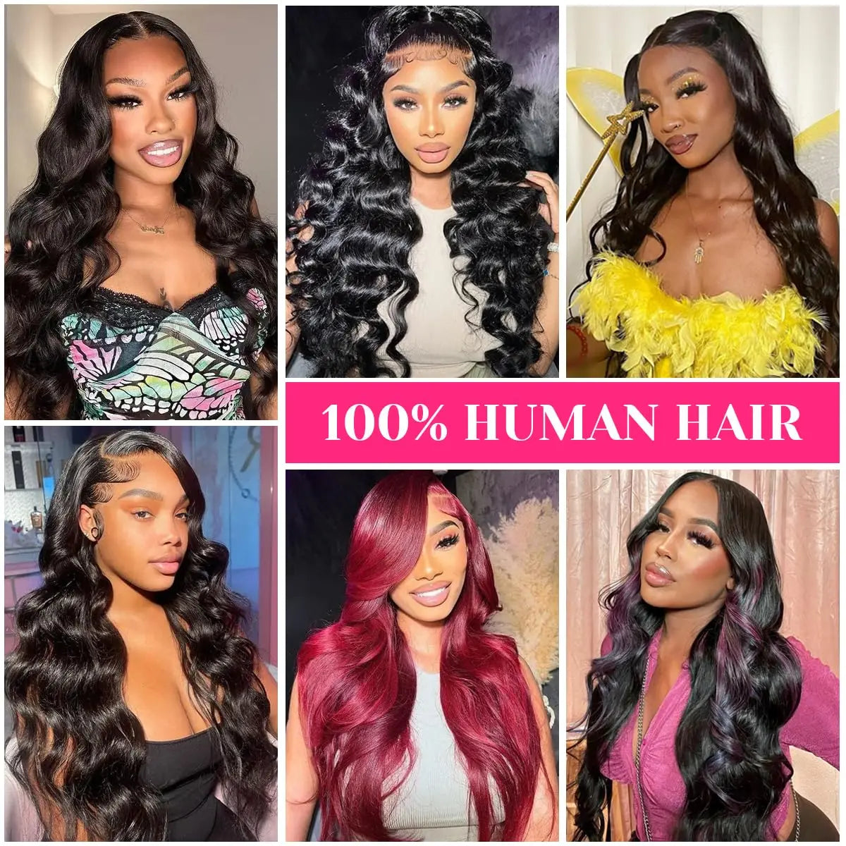 13x4 Body Wave Lace Front Pre-Plucked Human Hair Wig