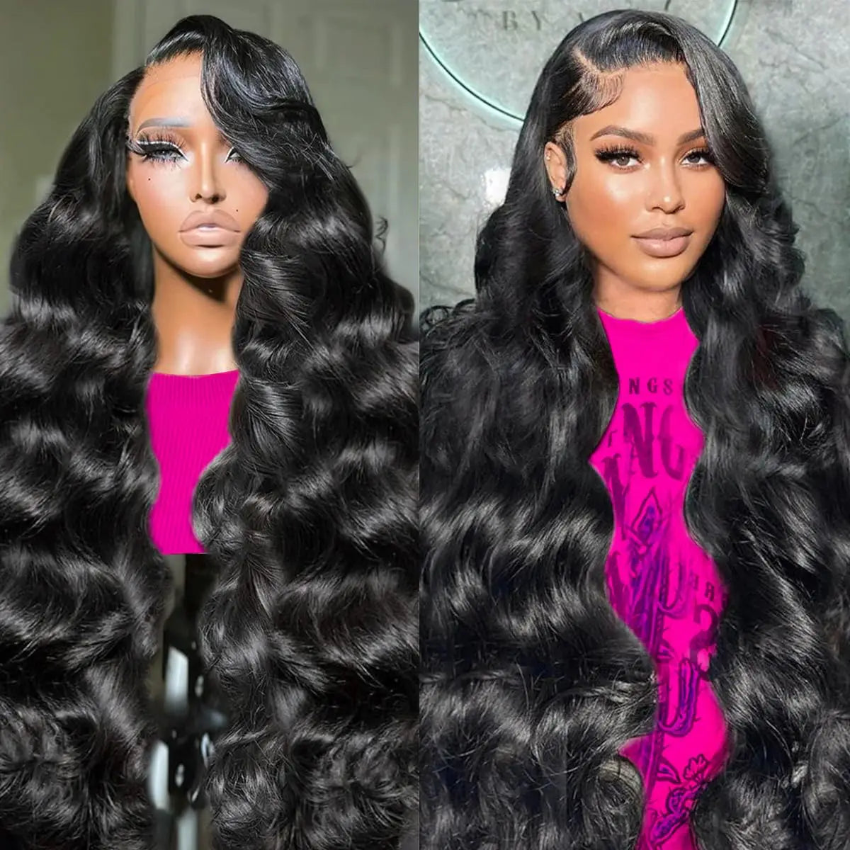 13x4 Body Wave Lace Front Pre-Plucked Human Hair Wig