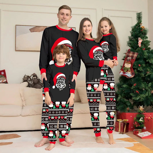 Santa Family Christmas Pajama Set