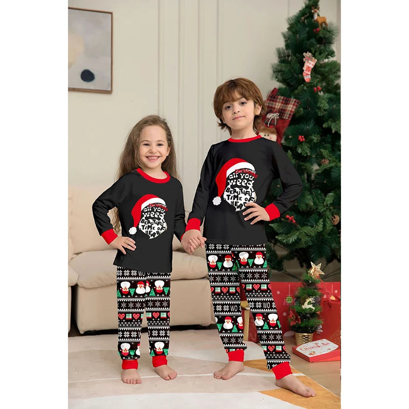 Santa Family Christmas Pajama Set