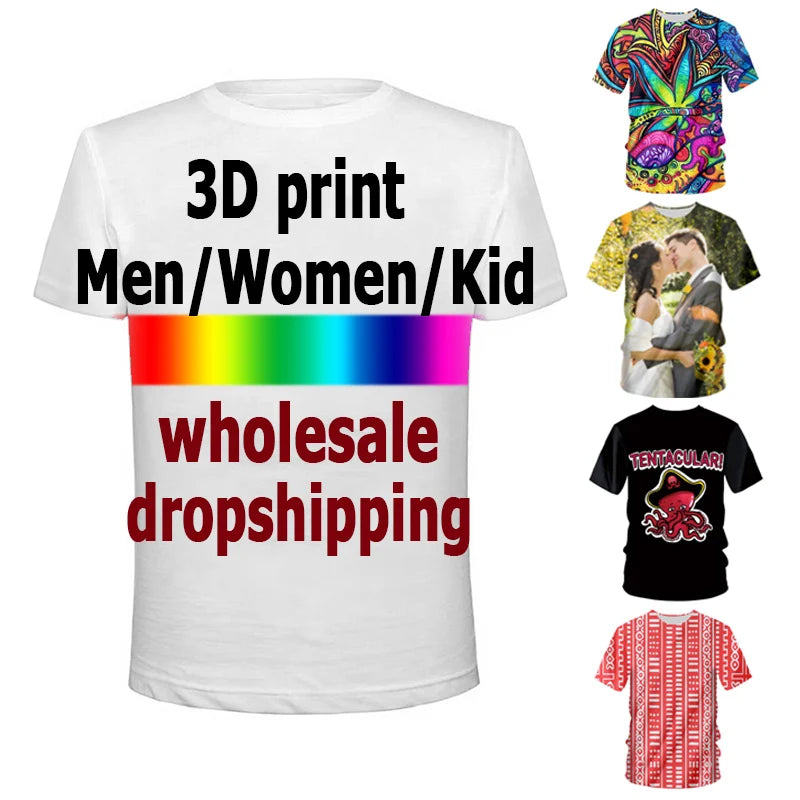 Unisex 3D AO Printed T-Shirt