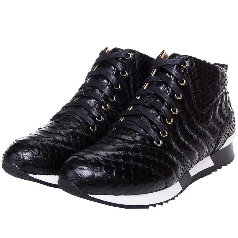 Fashion Snake Skin Sneakers