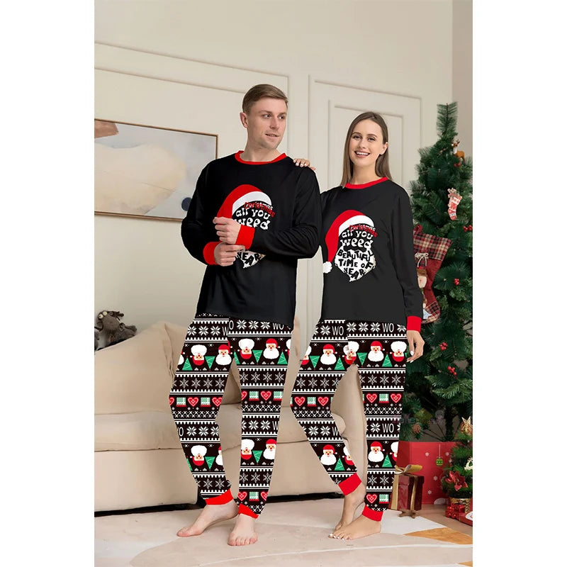 Santa Family Christmas Pajama Set