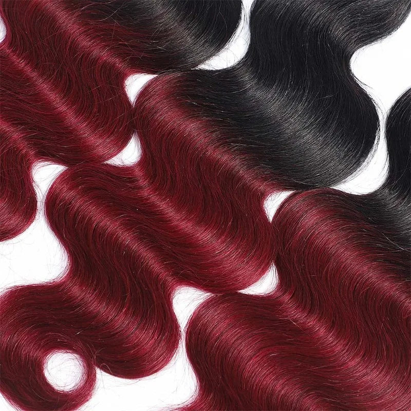 Ombre Brazilian Human Hair Bundles - 1B/99J