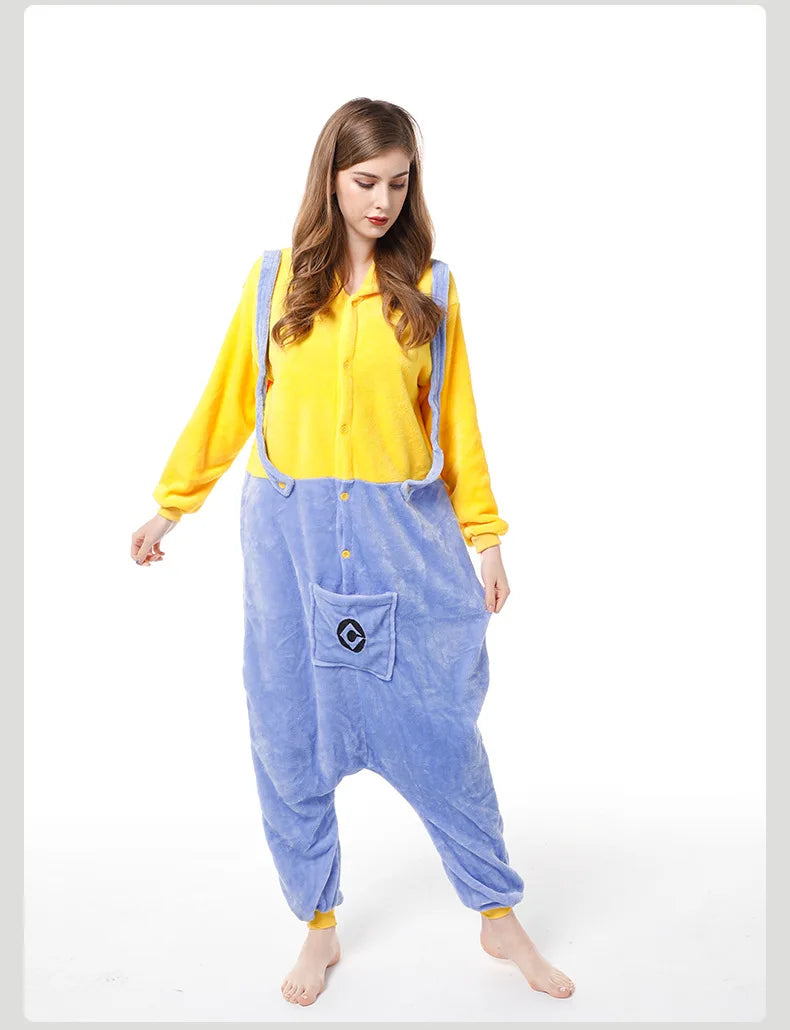 Minions Unisex One-piece Pajama Costume