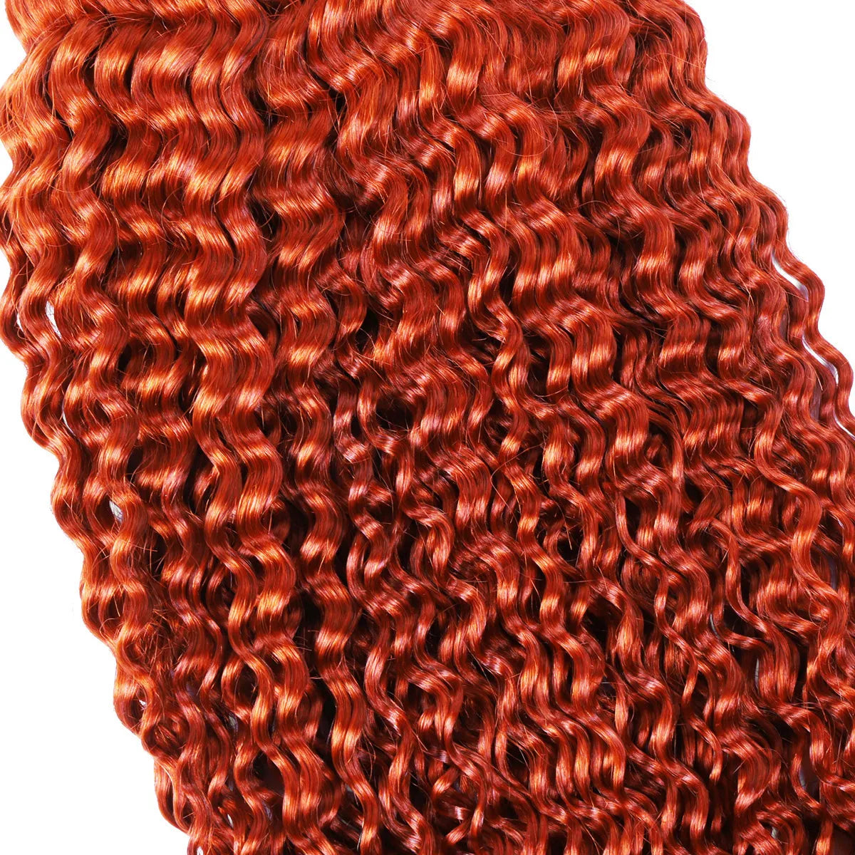 Ginger Bulk Human Hair Braiding Deep Wave