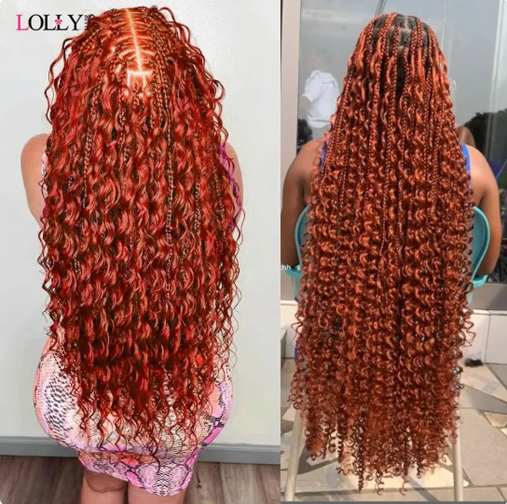 Ginger Bulk Human Hair Braiding Deep Wave