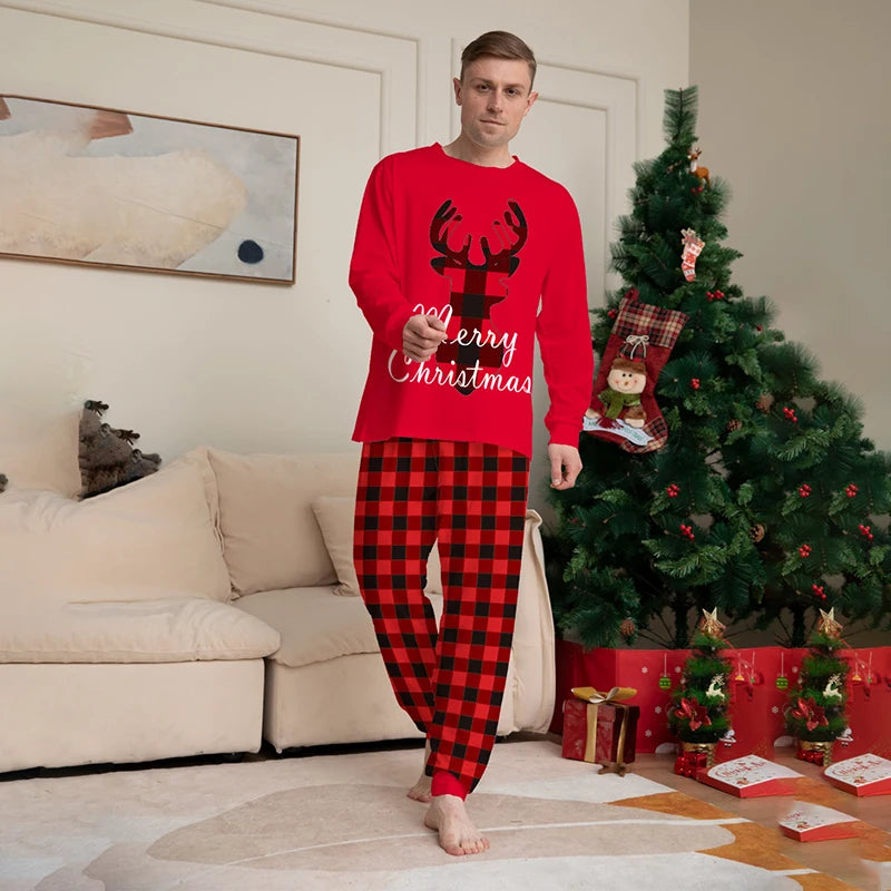 Family Winter Reindeer Christmas Pajamas