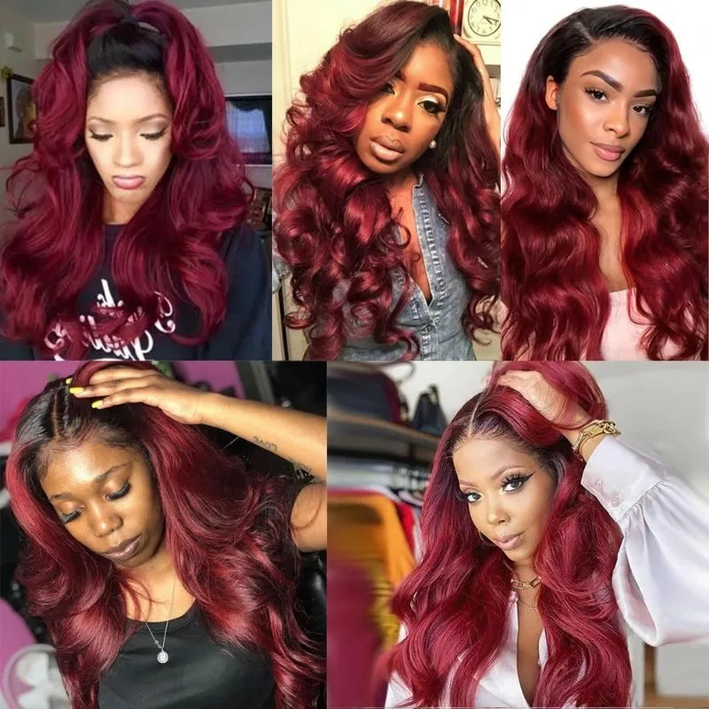 Ombre Brazilian Human Hair Bundles - 1B/99J