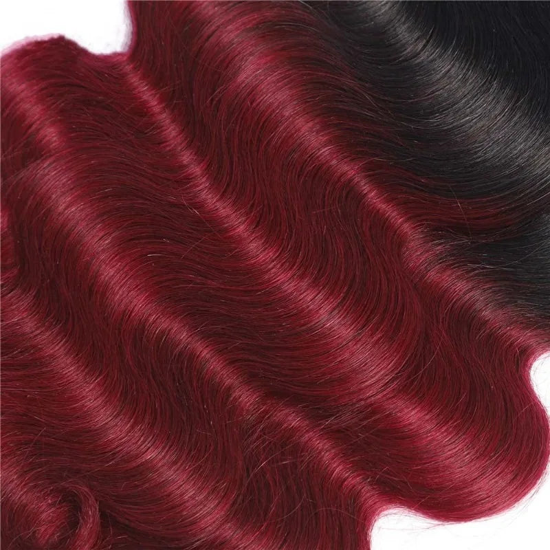 Ombre Brazilian Human Hair Bundles - 1B/99J