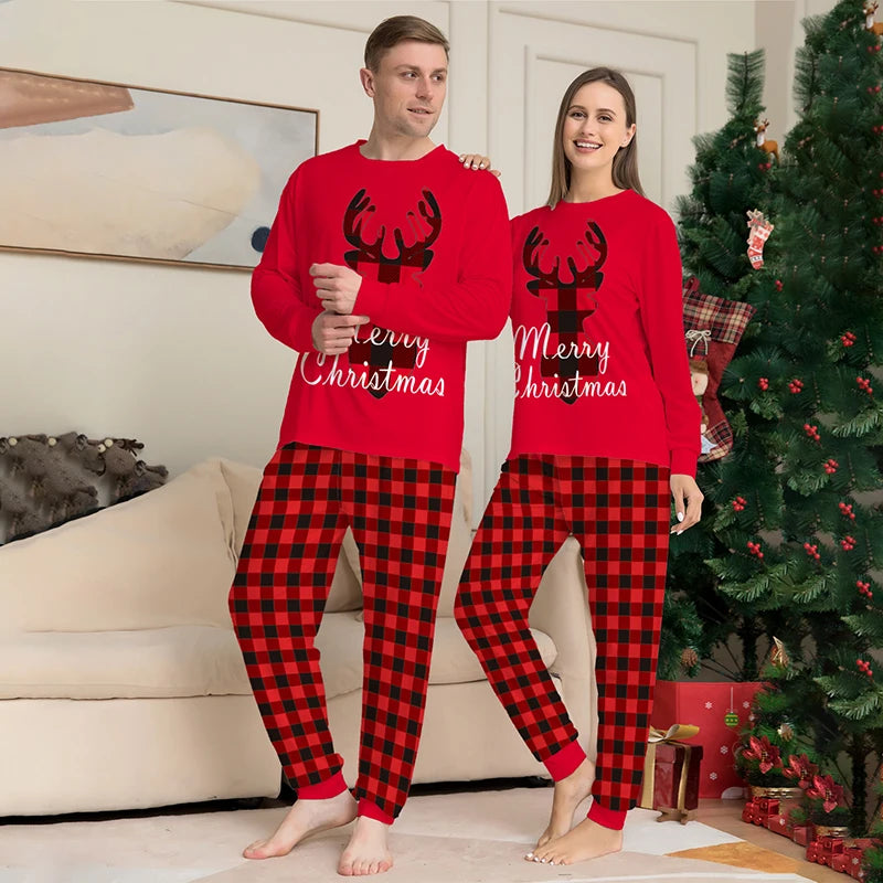 Family Winter Reindeer Christmas Pajamas